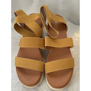 DREAM PAIRS Sandals Open Toe Ankle Strap Women’s 11 Casual Flatform Platform
